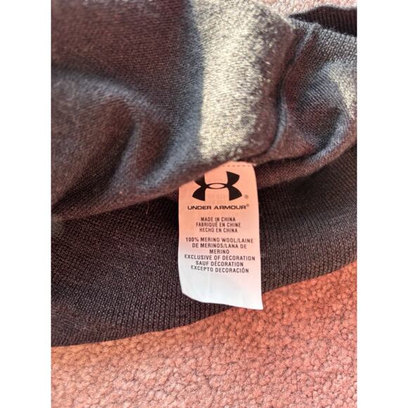 Under Armour Men’s Golf Performance Sweater V-neck Dark Gray 100% Wool Large - Picture 6 of 6